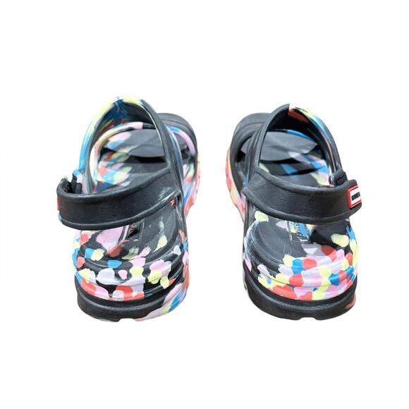 Hunter Women's Black and Pink Sandals - Picture 5 of 12